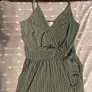 Olive Green Pants Romper